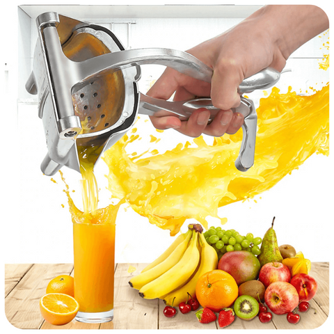 Vegetable hand press juicer