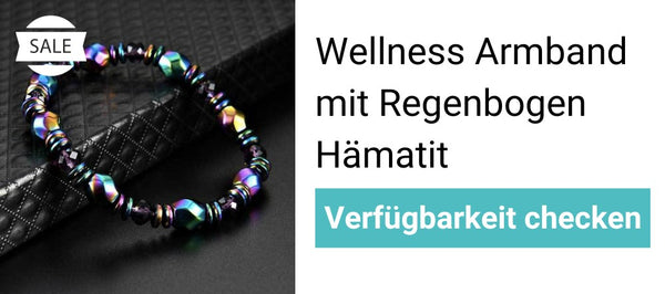 Wellness Armband mit Regenbogen Hämatit