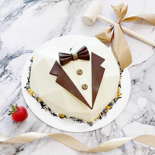 Gentlemen Themed Cake – Black & Brown Bakers