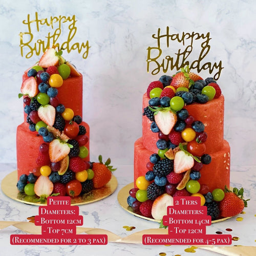 Amazon.com: Fruit Cake Decoration - Fruit Happy Birthday Cake Topper,Summer  Birthday Smash Cake Decor,Dessert Picks,Tropical Fruit Party Supplies for  Boy Girl Birthday Baby Shower Gold : Grocery & Gourmet Food