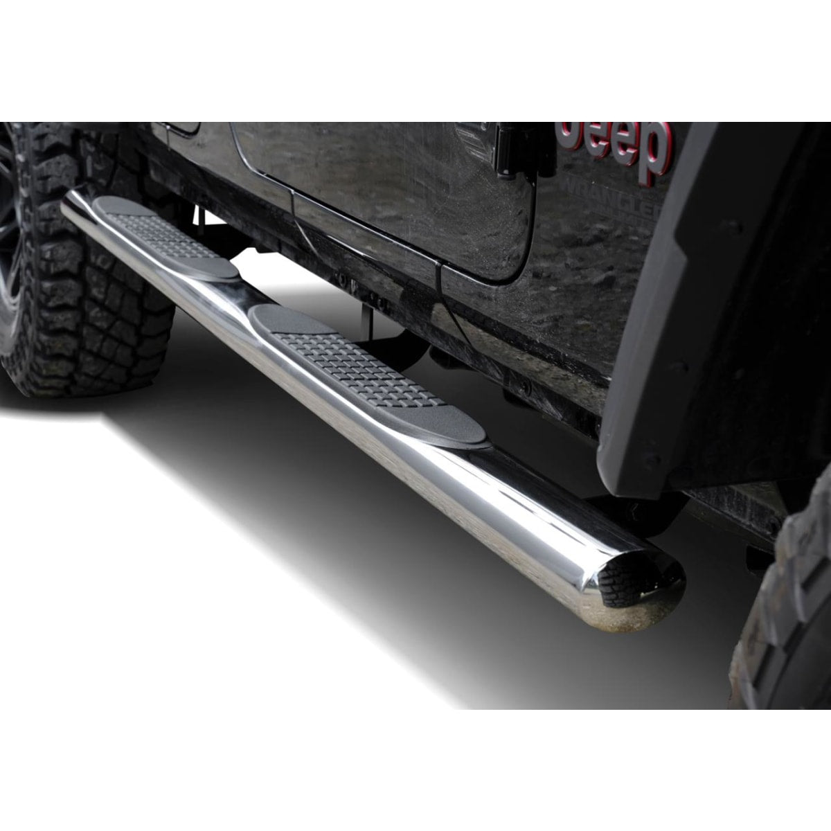 trekvoss - Schwellerrohre Edelstahl Ø 100mm für Jeep Wrangler JL 4