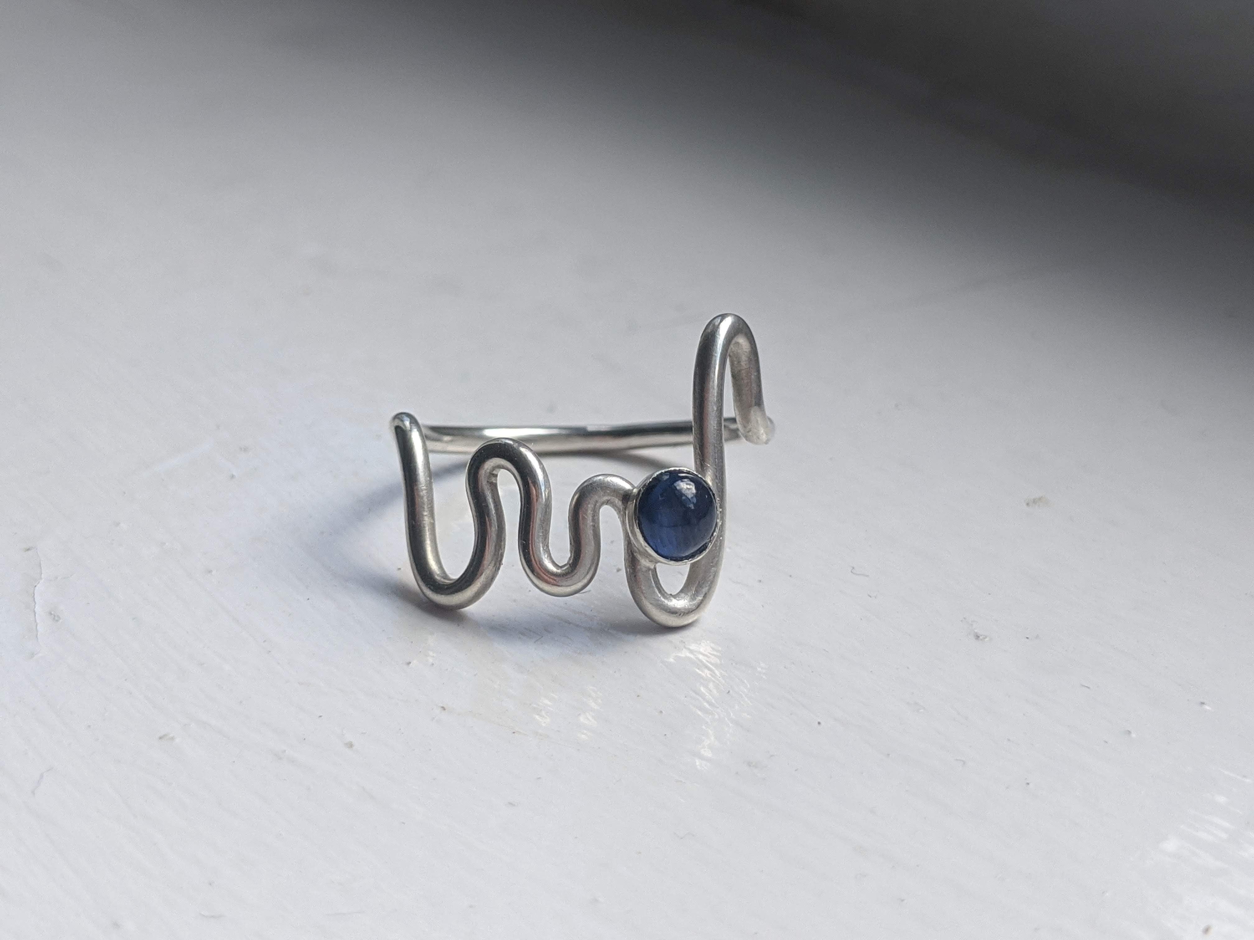 Sapphire Wave Ring