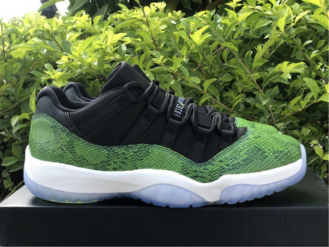 nike air jordan 11 retro low green snakeskin