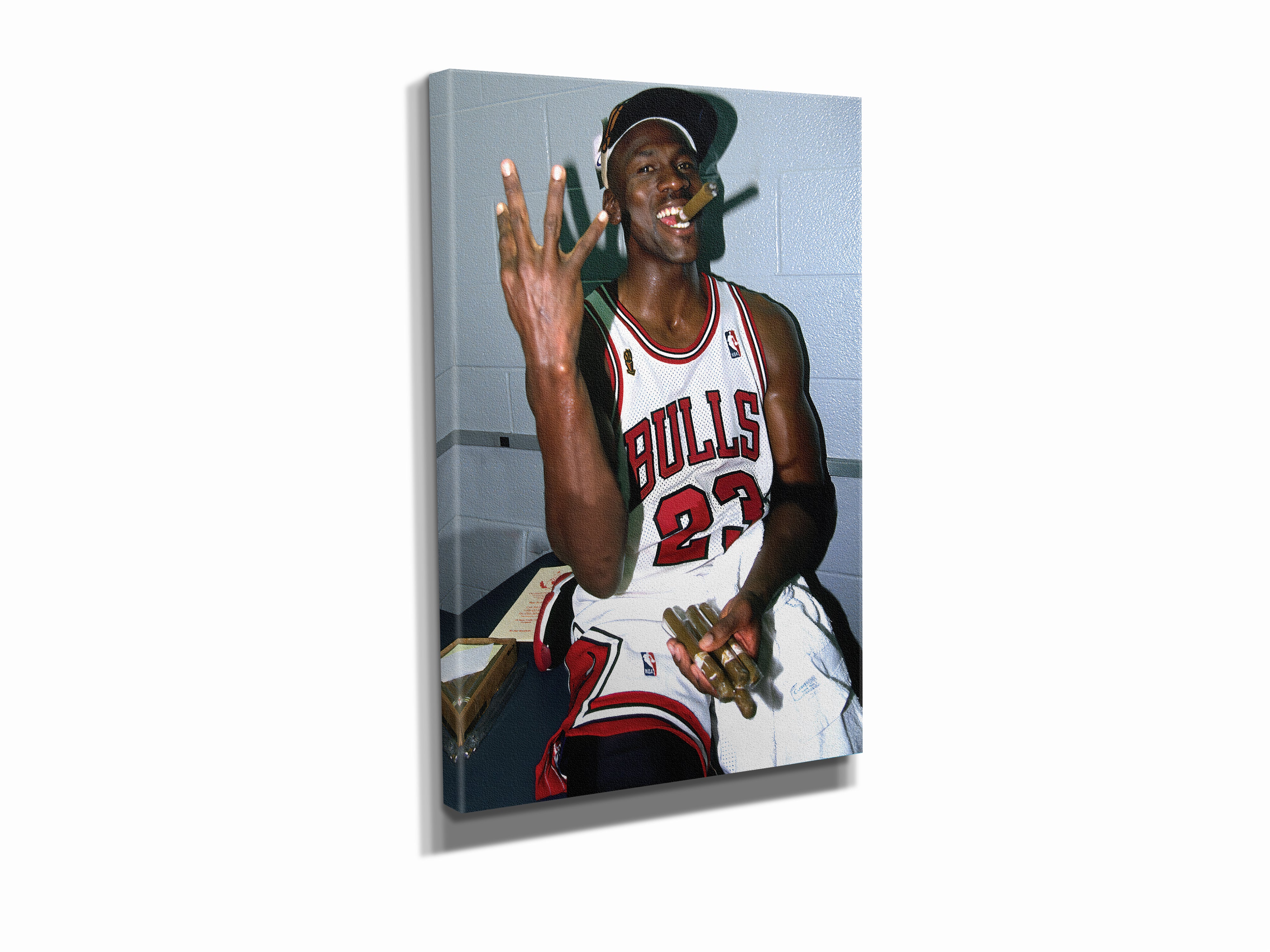 Bære Abe patologisk Michael Jordan Smoking Poster Chicago Bulls Basketball Hand Made Poste –  CanvasBlackArt