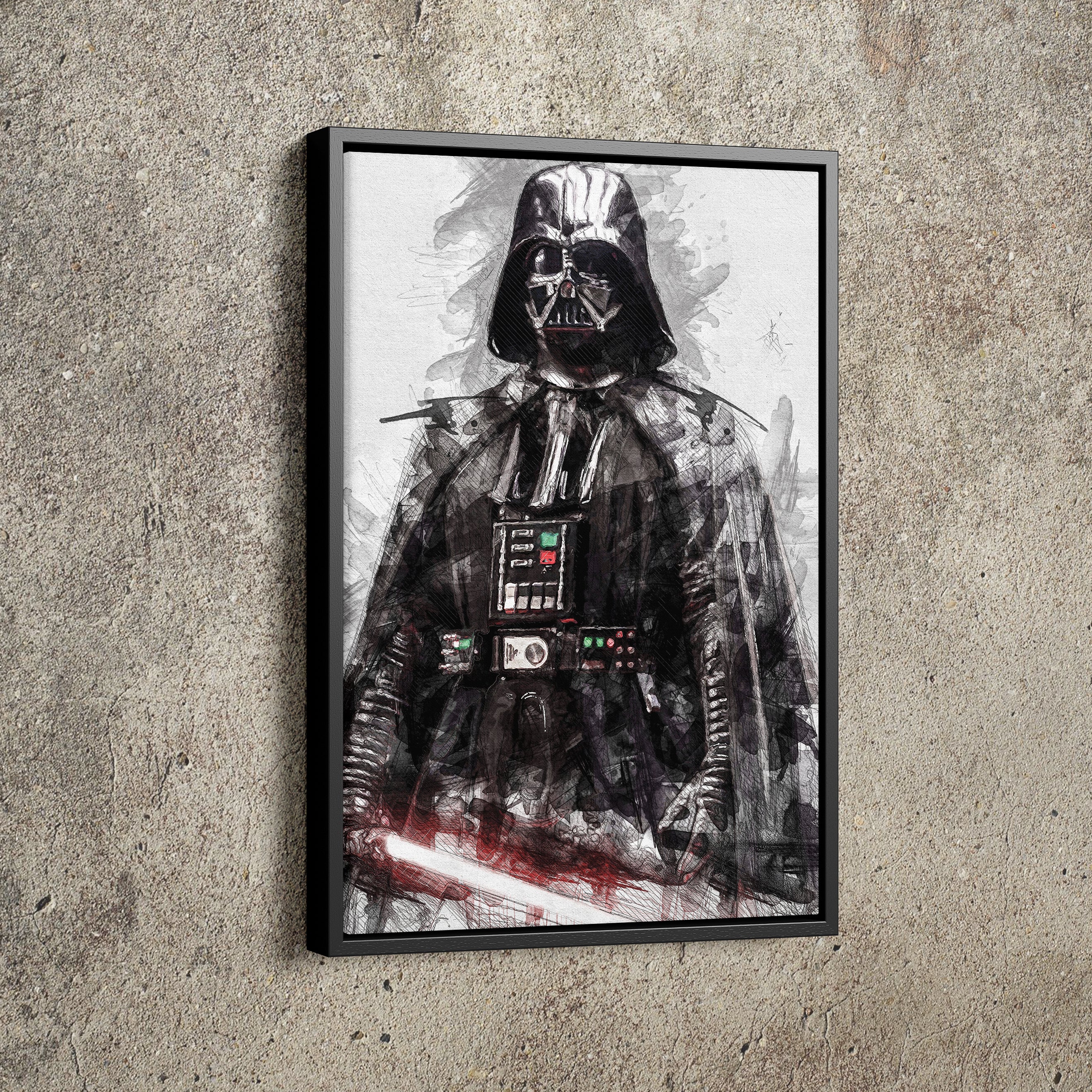 Generator Sloppenwijk Mijlpaal Darth Vader Poster Star Wars Movie Painting Hand Made Posters Canvas P –  CanvasBlackArt