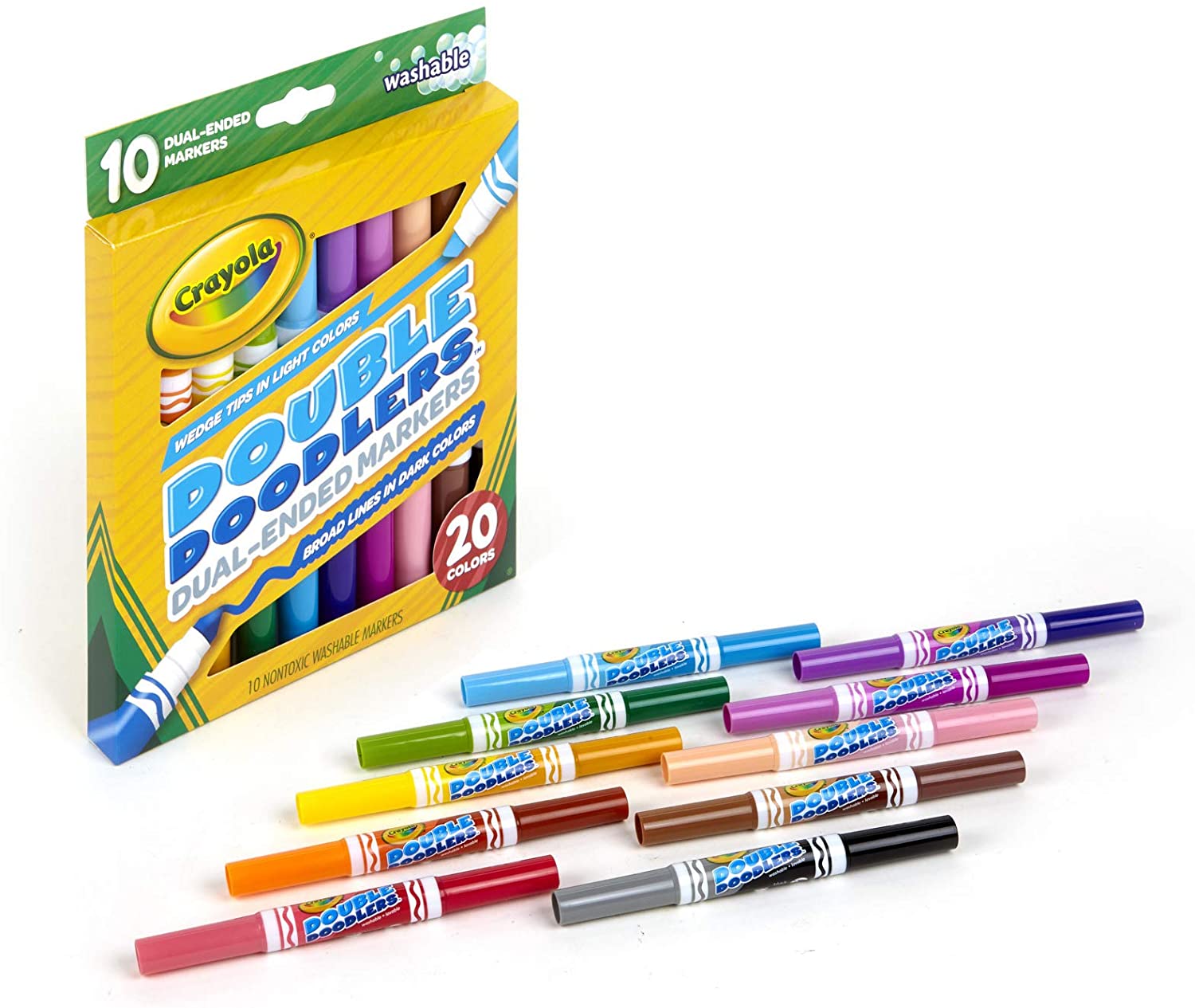 Preceder zoo riesgo Plumones Crayola Rotuladores doble Punta 10 Unidades – Ajolote Art