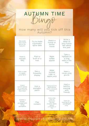 20 Ideas for Autumn and Halloween Activity Sheet