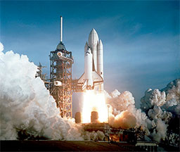 Space Shuttle Columbia launching Image