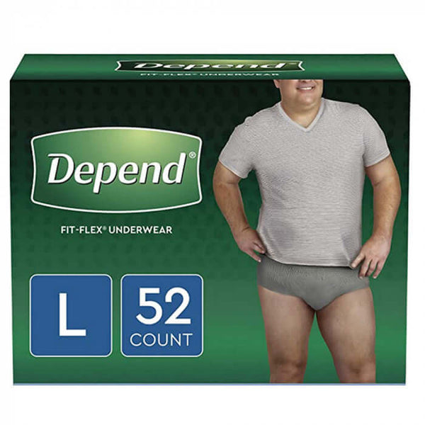Depend FIT-FLEX 26 COUNT Incontinence Underwear for Women Large L Waist  38-44