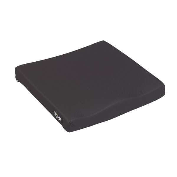 Gel E Seat Cushion - Foam, Nylon/Vinyl Cover, Great for Wheelchairs - 18 in  x 16 in x 3 in