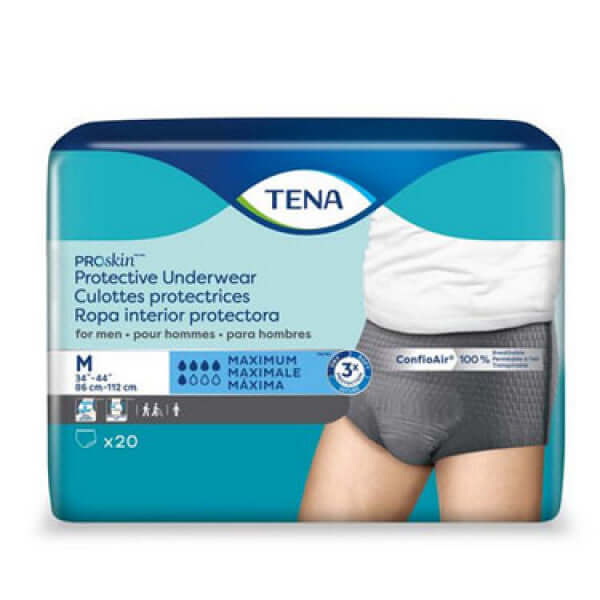 TENA ProSkin Extra Breathable Underwear, Incontinence, Disposable, Large,  64 Ct 