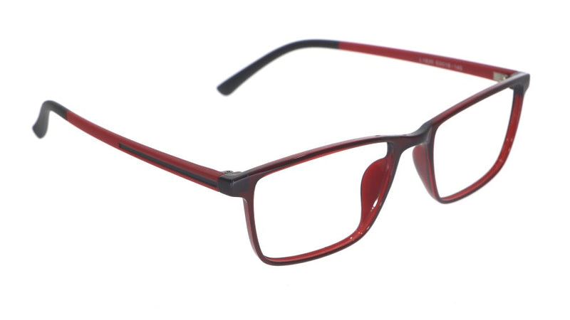 Baker Hugges BH A12436 Red Rectangle Medium Full Rim Eyeglasses