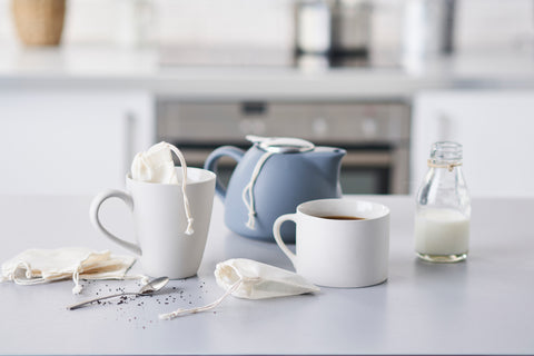 Reusable cotton tea bags