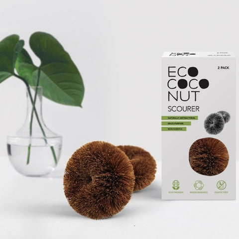 Eco coconut scourer - Plastic free kitchen swaps