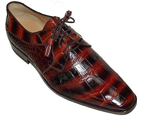 Marco di Milano Anzio Alligator & Calfskin Derby