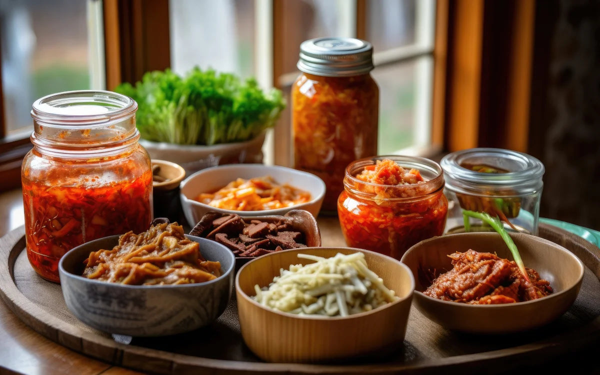 Variety Of Fermented Foods For Gut Health