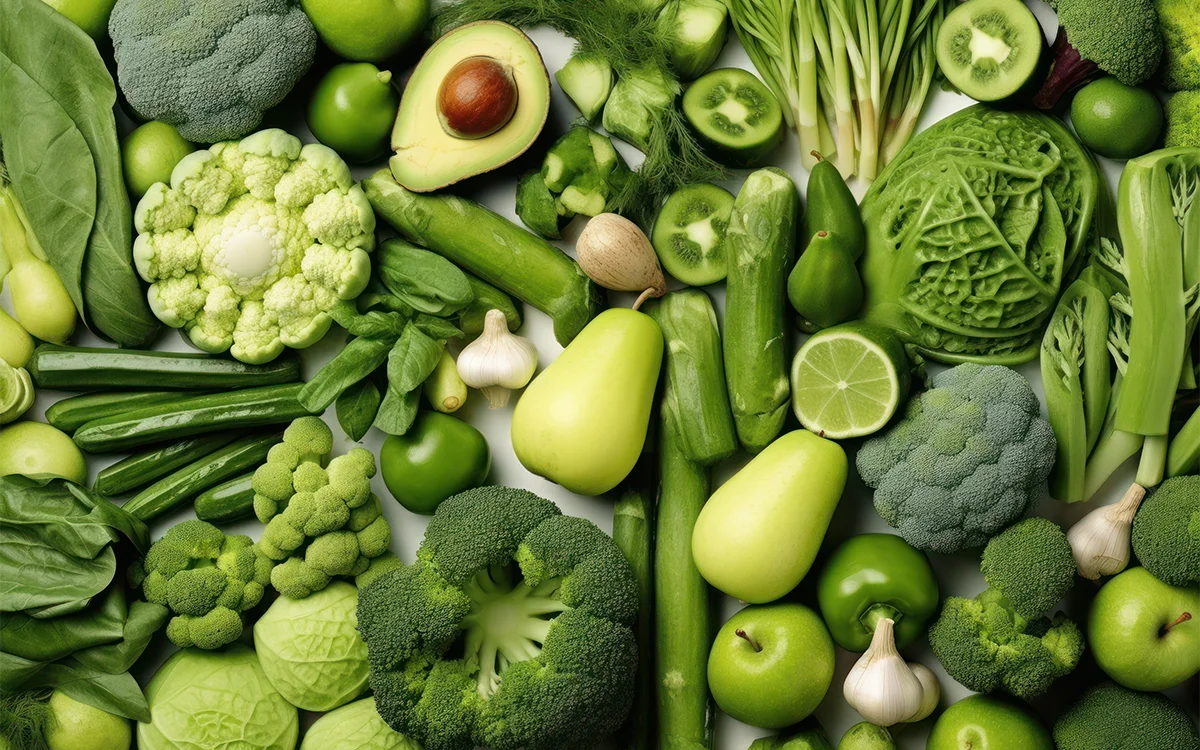 Range Of Healthy Green Vegetables