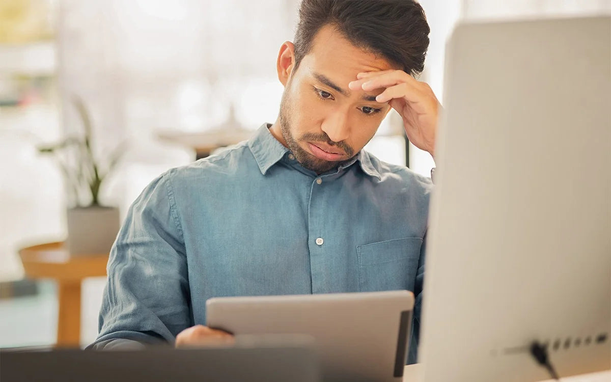 Man experiencing brain fog