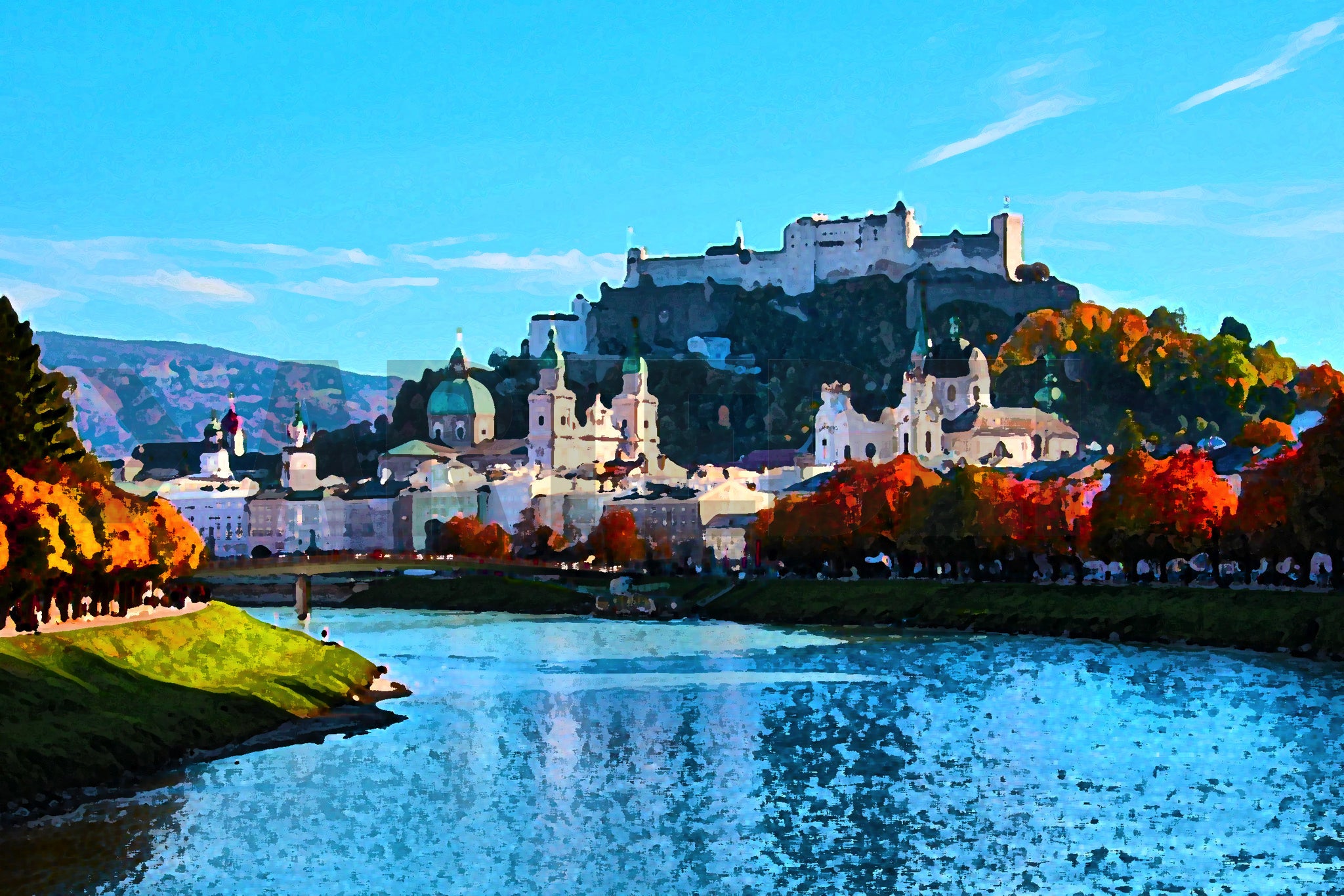 Picture Artwork Hohensalzburg Fortress Art At Artedei