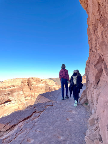 Hiking to Delicate Arch in Arches National Park