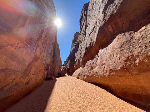 Sand Arch hike Arches National Park