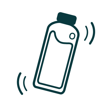 shaking bottle graphic