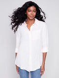 Linen Shirt by Charlie B - Blue Sky Fashions & Lingerie