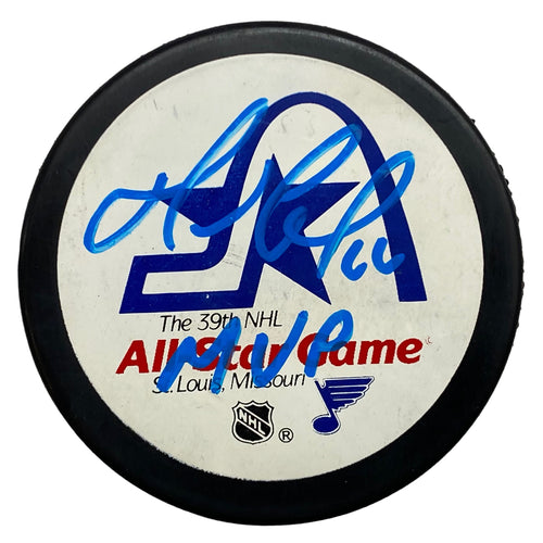 Mario Lemieux Signed Pittsburgh Penguins NHL Game Model Hockey Puck - NHL's  100th Anniversary