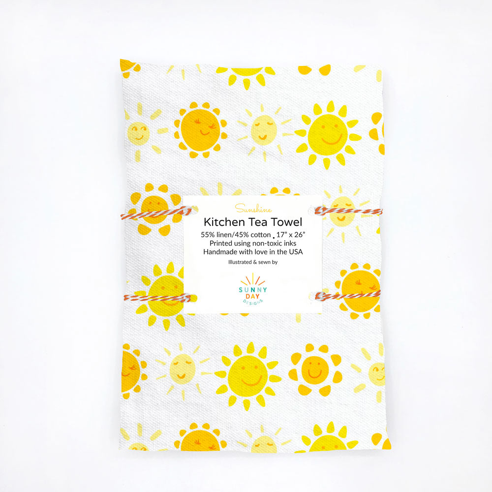 Apple Fall Fabric Tea Towel - Made in the USA with Eco-friendly