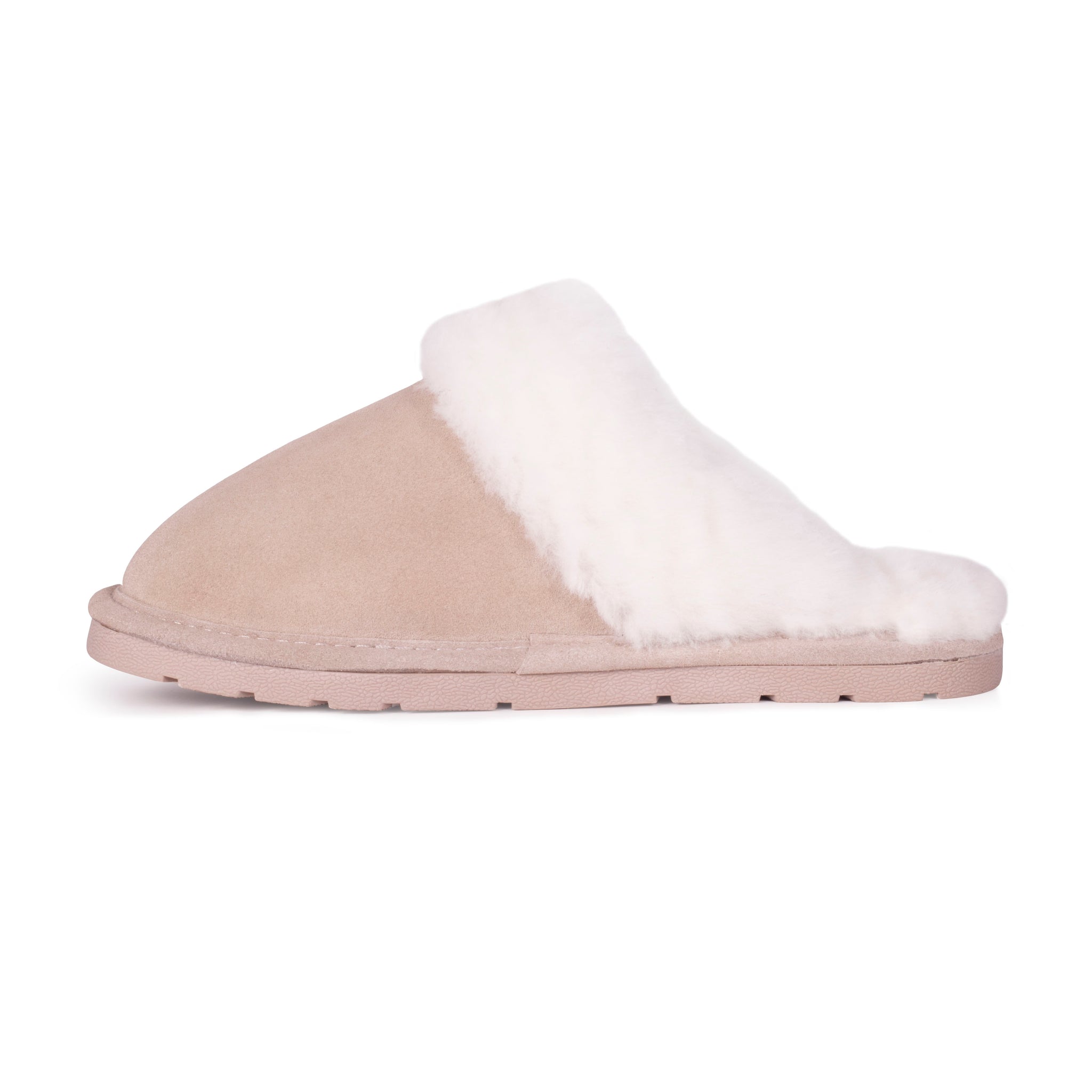 UGG SCUFFETTE II PINK CLOUD SUEDE SHEEPSKIN SLIDE CUFF SLIPPERS SIZE US 9  WOMEN