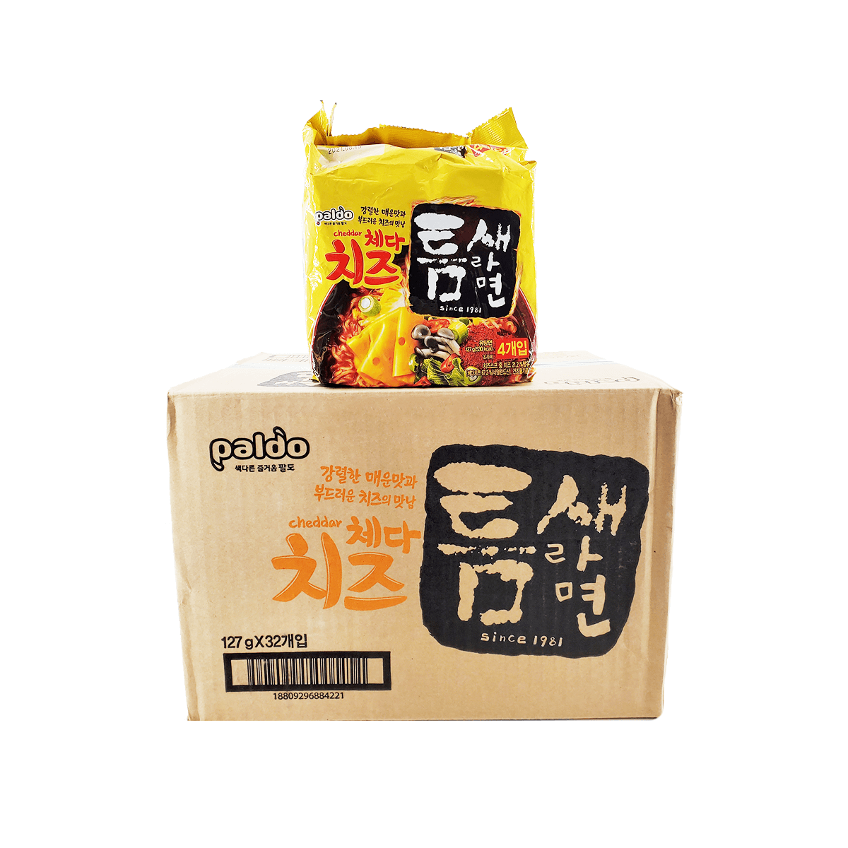 Paldo Cheddar Cheese Teumsae Ramyun Family pack 17.9oz – Ramen Mall