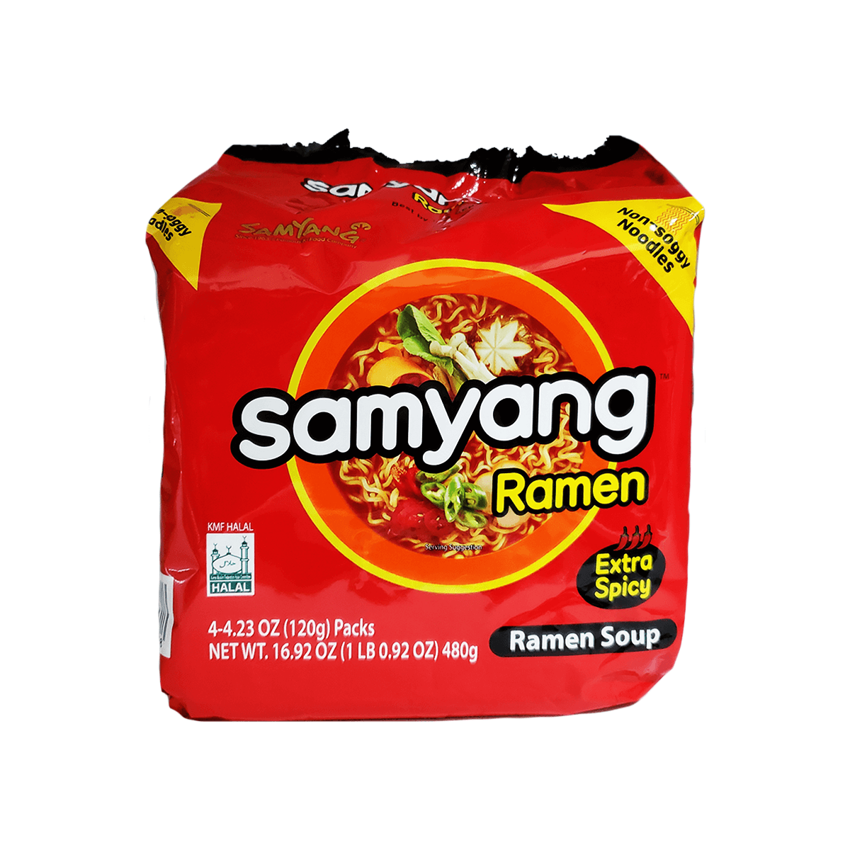 Jin Ramen Hot Flavor 4.23oz(120g) 4 Packs