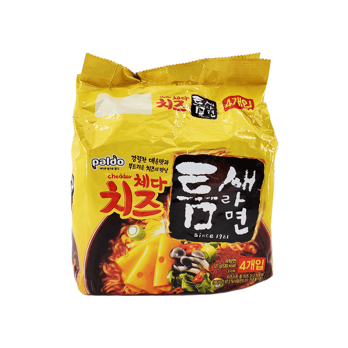 Paldo Cheddar Cheese Teumsae Ramyun Family pack 17.9oz – Ramen Mall