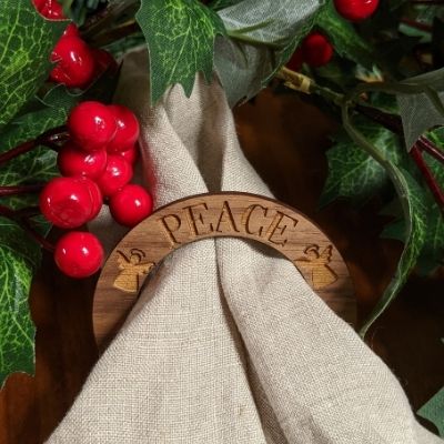 Personalized Wood Napkin Rings Set – LeeMo Designs