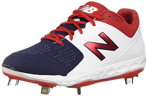 red white and blue cleats softball
