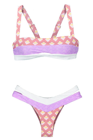 Holiday Summer Print Peek-a-boo Bikini – Besweetchic