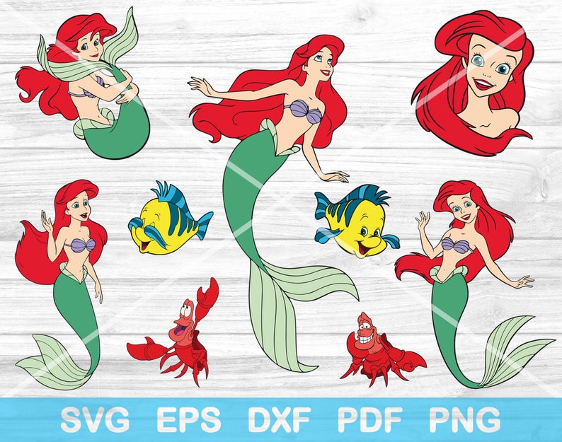 Free Free 202 Little Mermaid Svg Silhouette SVG PNG EPS DXF File