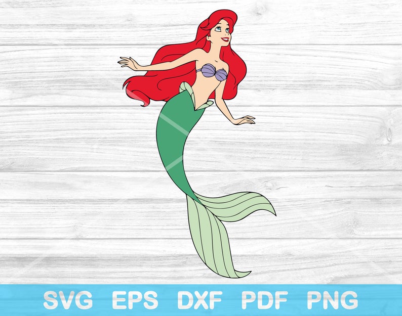 Little Mermaid Svg Bundle 9 Svg Cut Files Ariel Svg Disney Princess Svg Patrol