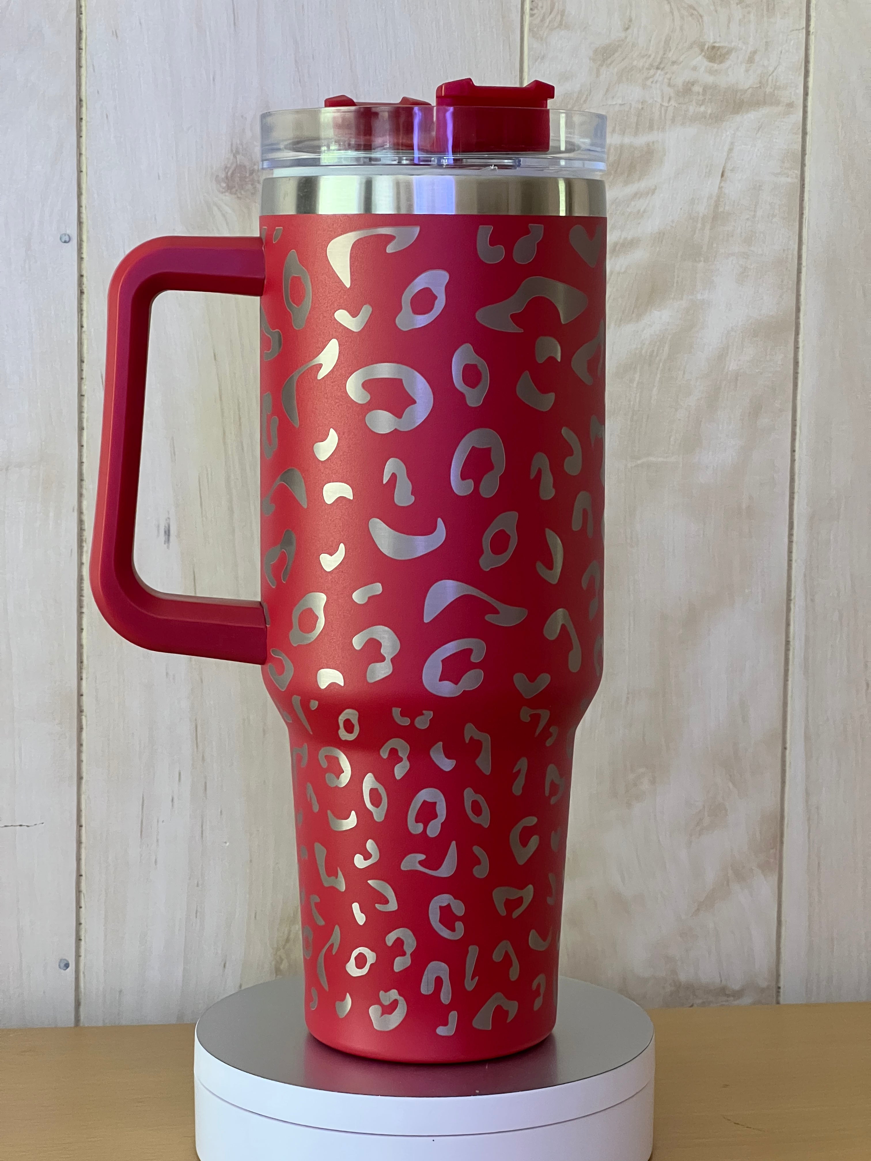 Red Leopard Tumbler