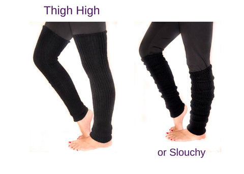 Loom Knit Thigh High Leg Warmers – BOHLD Loom Knitting