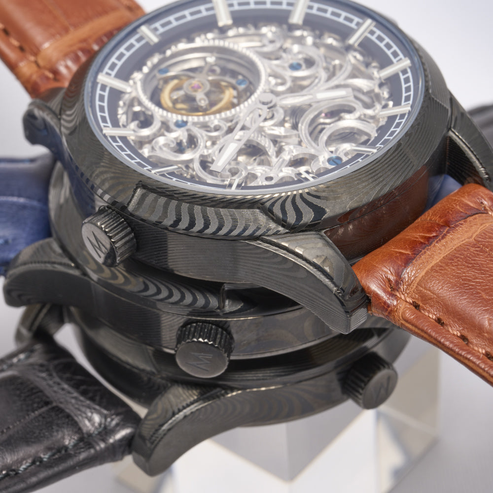 MUSHA Damascus Watch VI EMPEROR - MUSHA Made In Japan