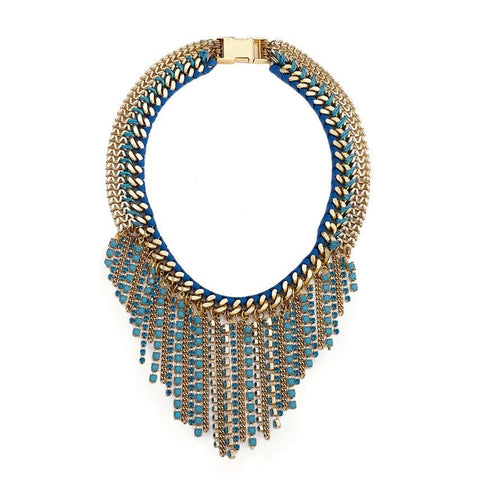 Fringe Benefits Necklace, Handmade Fringe Necklace – Sara Designs NYC