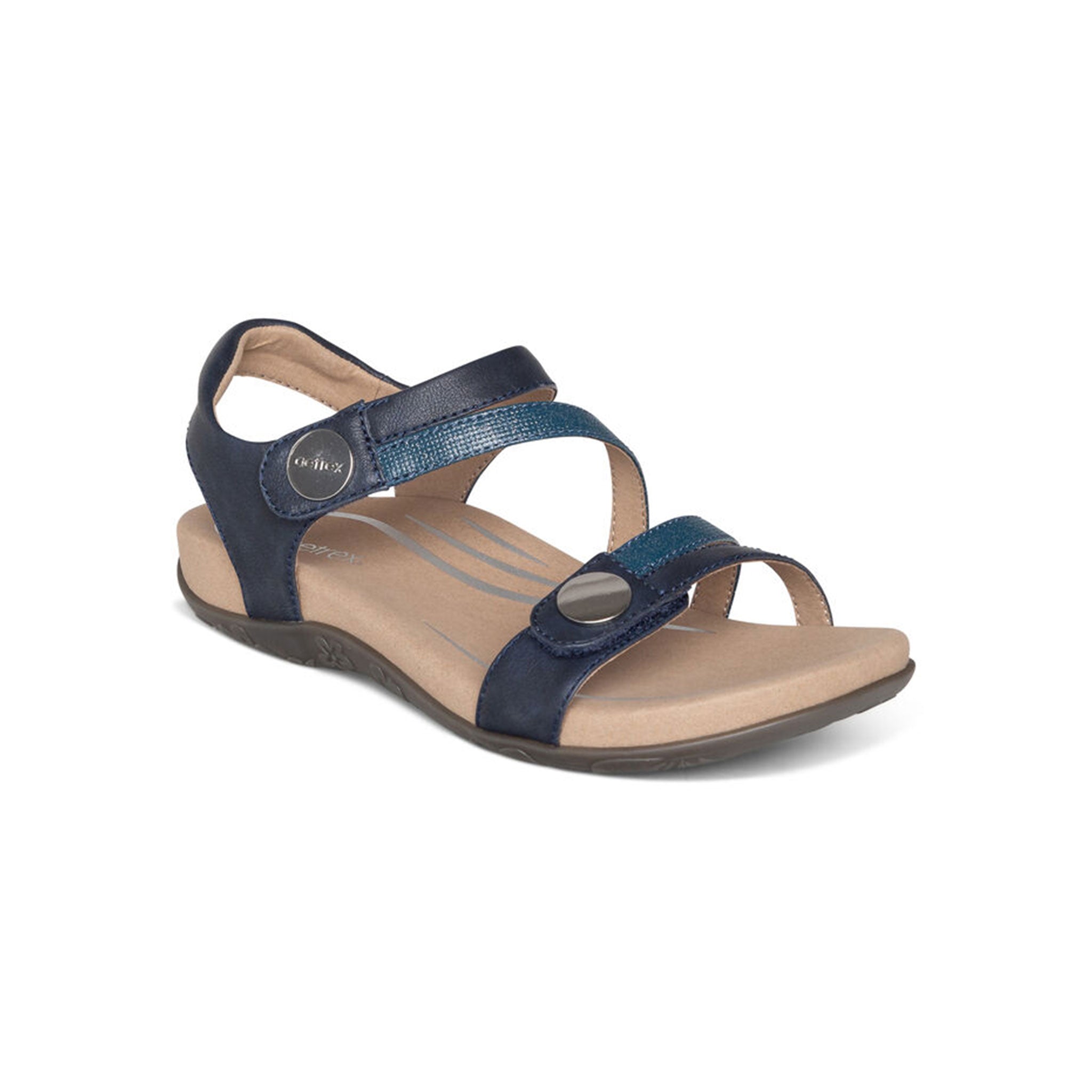 [PRE-ORDER] Aetrex | Jess Quarter Strap Navy – Ping Kee Foot Health ...