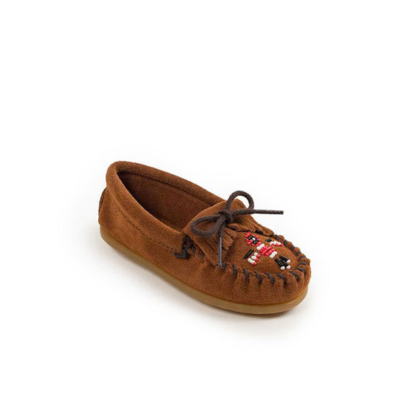 Minnetonka Moccasin | Thunderbird II Grey – Ping Kee Foot Health 