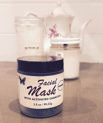 product blog shot of facial mask container 