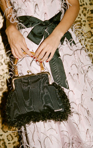 Pre-Order Lorna Fringe Moire Evening Handbag - Women's Handbags : Natalie & Alanna - Women's Clothing & Accesssories