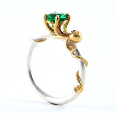 octopus ring, ocean wedding, engagement, octopi, octopus lover, oceanographer, ring, jewelry, rickson jewelry, animal jewelry