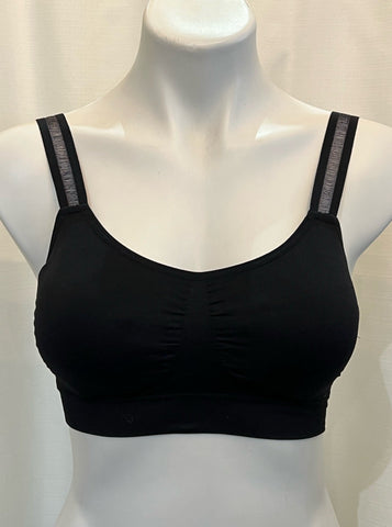 Strap-its Black Bra with Silver Black Chain | IAMMORE SCARSDALE