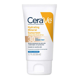 hydrating sunscreen spf 30 face sheer tint