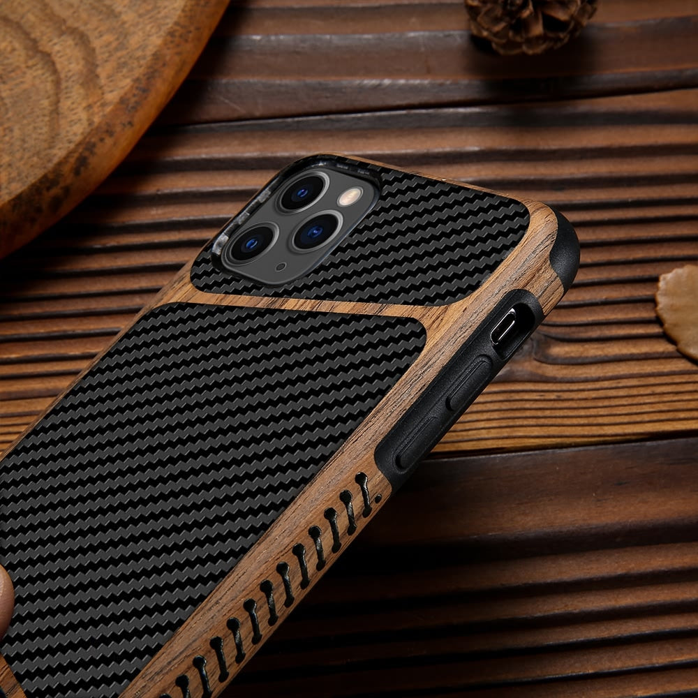 Carbon Fiber Wood Grain iPhone Case – Shaka Cases